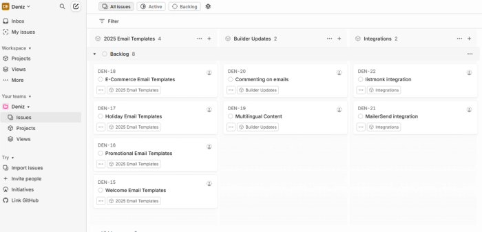 Modular design examples in SaaS 1: Linear