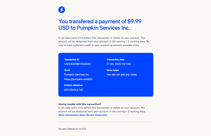 A modular, transactional email template.