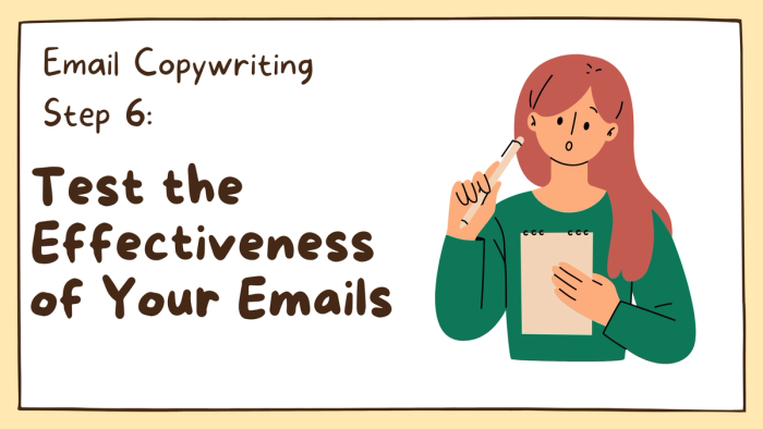 Email copywriting step 6.