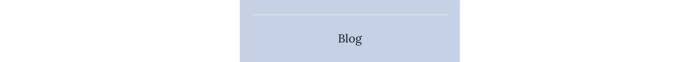 A centered heading used to introduce the blog section, with a top border acting as a divider.