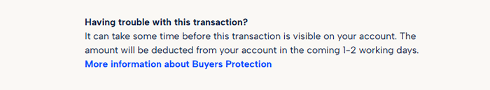 Provides helpful information or links for users experiencing issues or needing more details, often placed below the main content. This module combines the heading, description paragraph, and link.