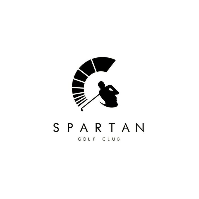 Spartan logo example for negative space.