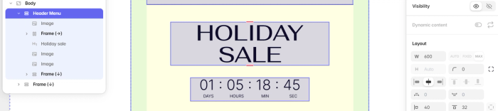 Adding countdowns to Black Friday email templates.