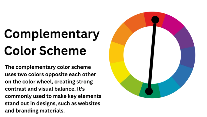 Complementary color scheme.