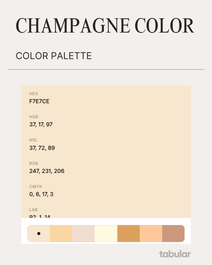 What does color champagne looks like.