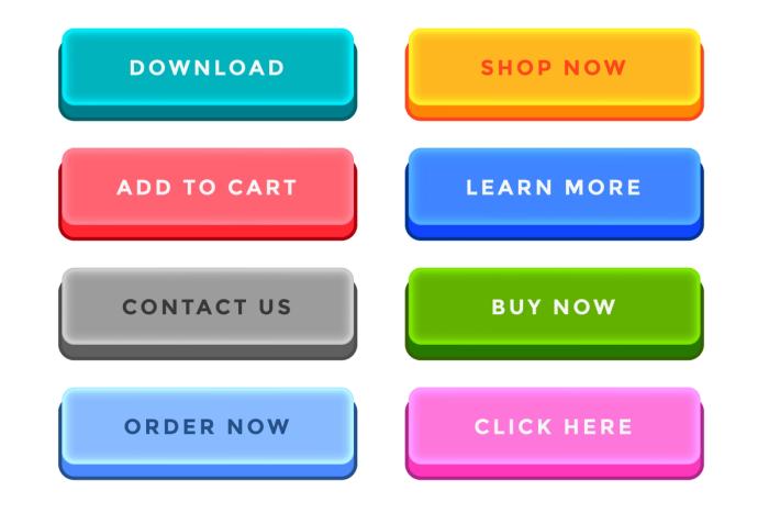 3D cta buttons for email templates.