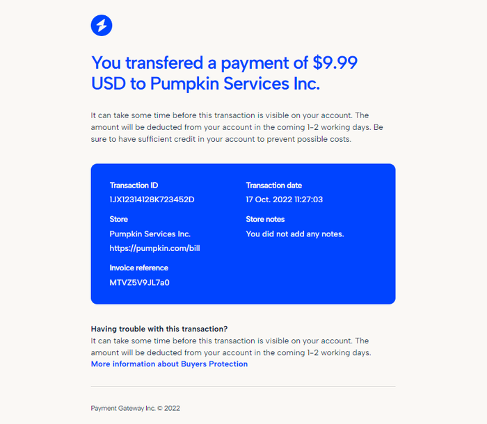 Saas email template example.