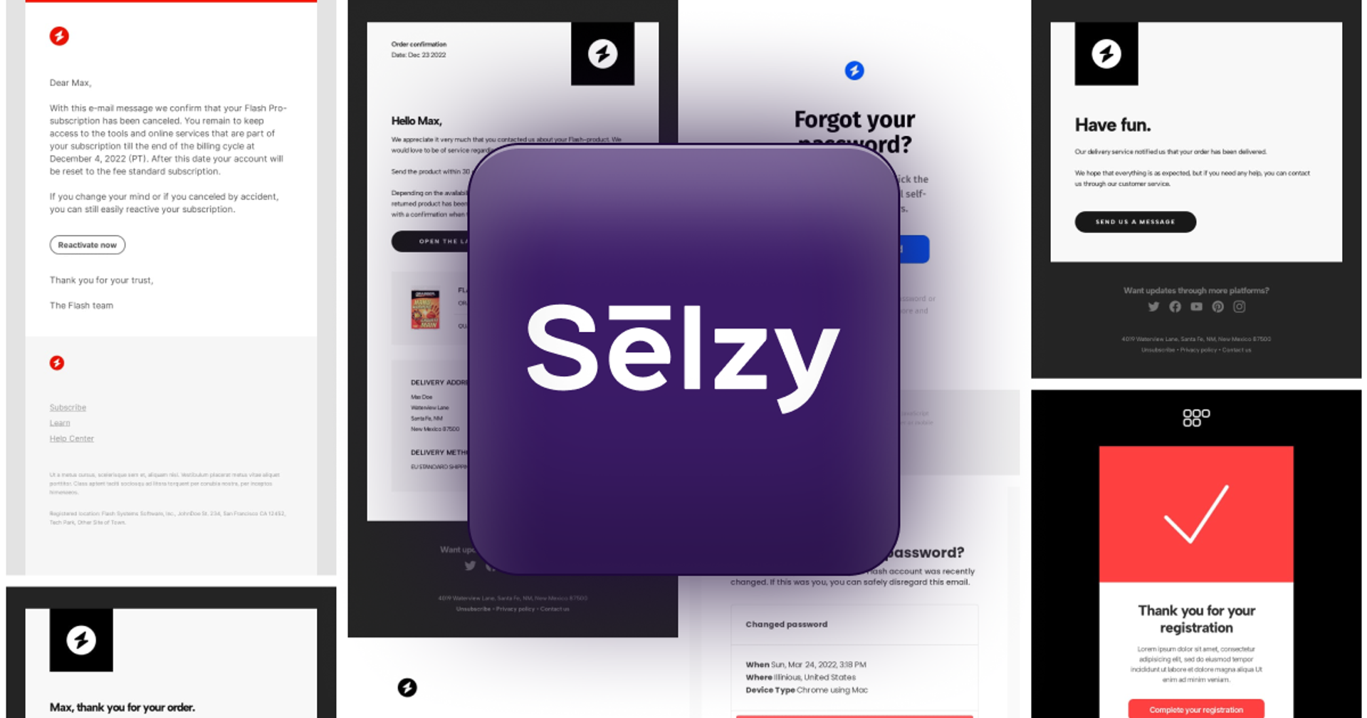 Email Templates for Selzy