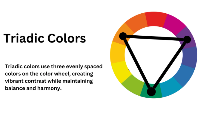 Triadic color scheme.