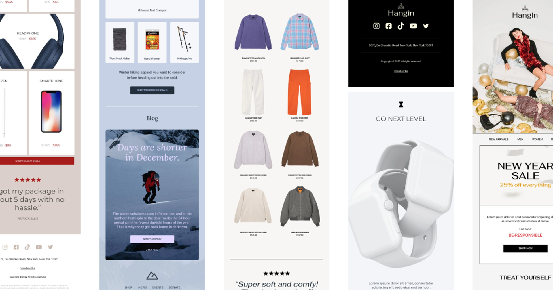 Ecommerce email templates