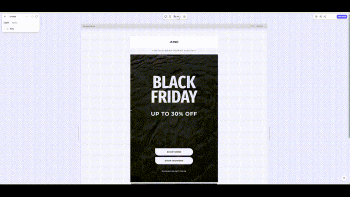 Tabular's multilingual email builder.