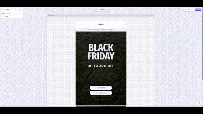 Tabular's multilingual email builder.