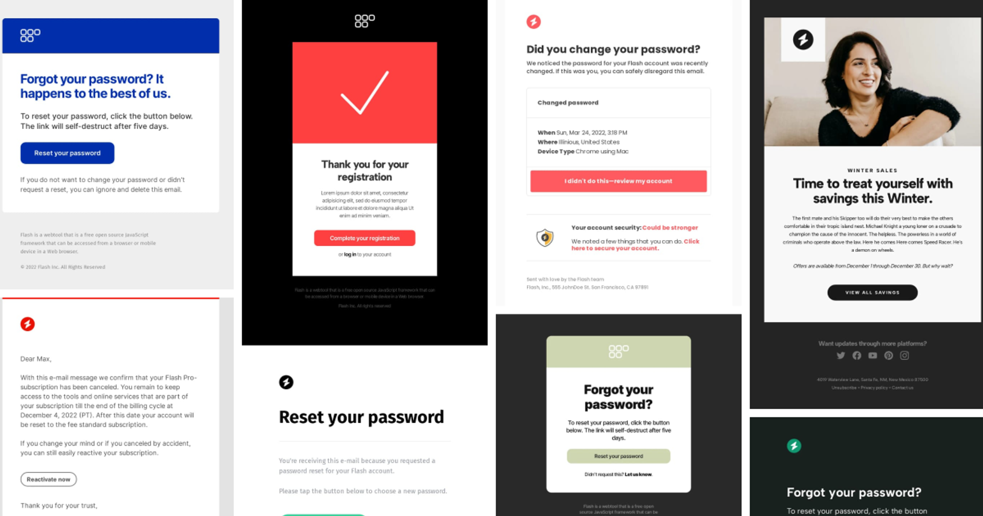 SaaS email templates