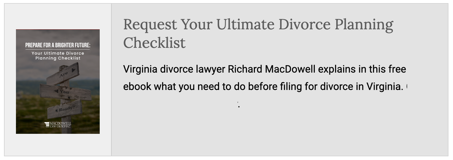 Image Divorce | Request Your Ultimate Divorce Planning Checklist