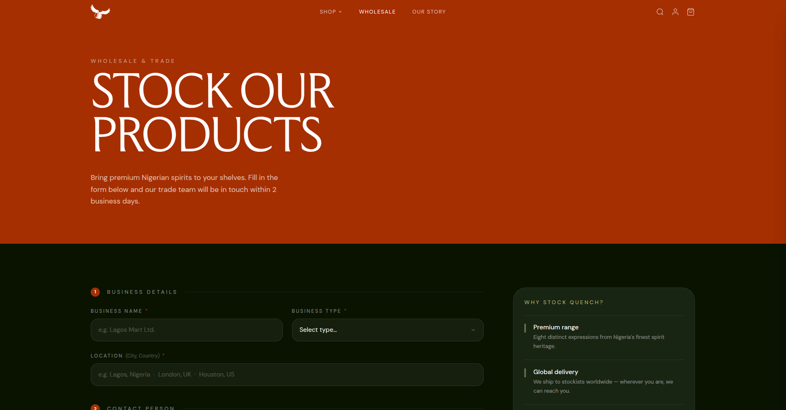 Quench Beverages screenshot