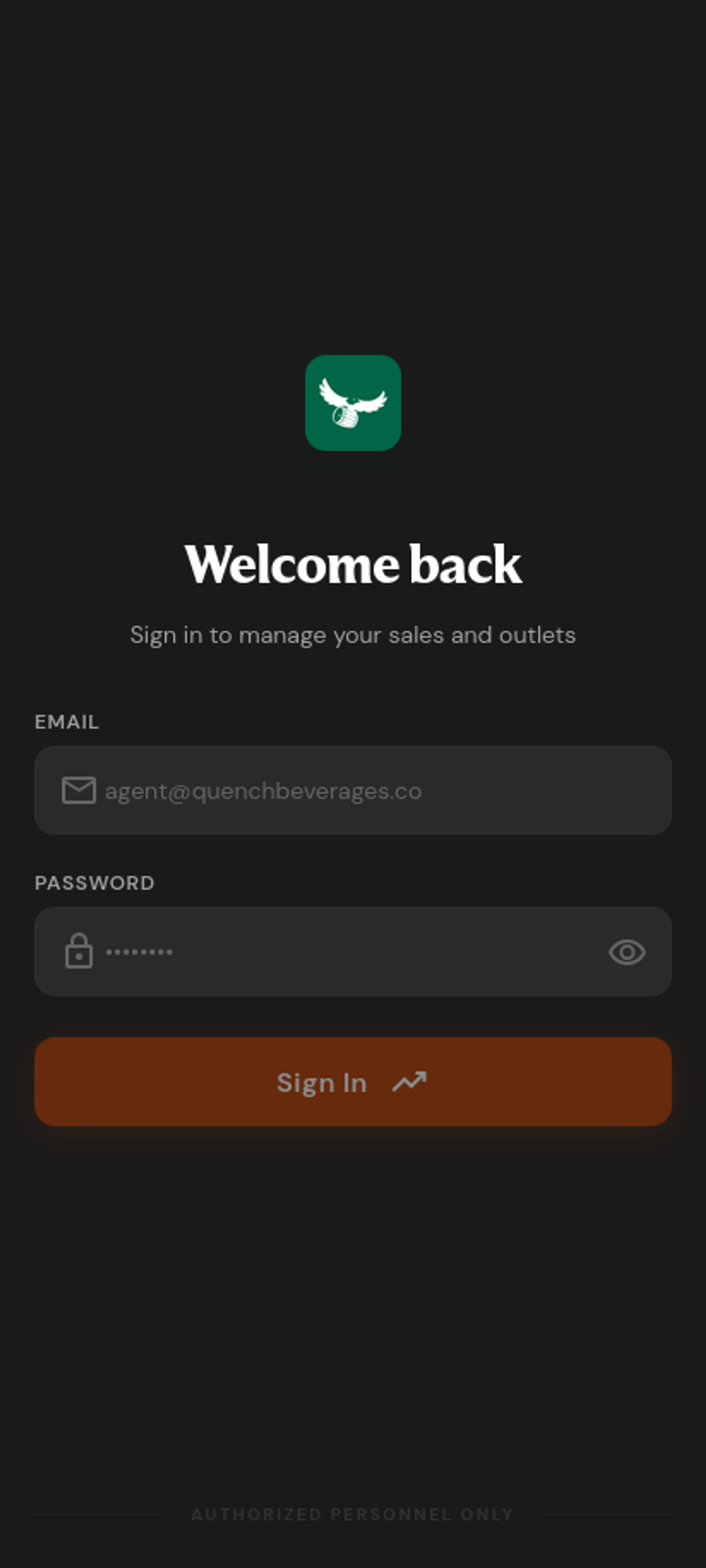 Quench Beverages on mobile