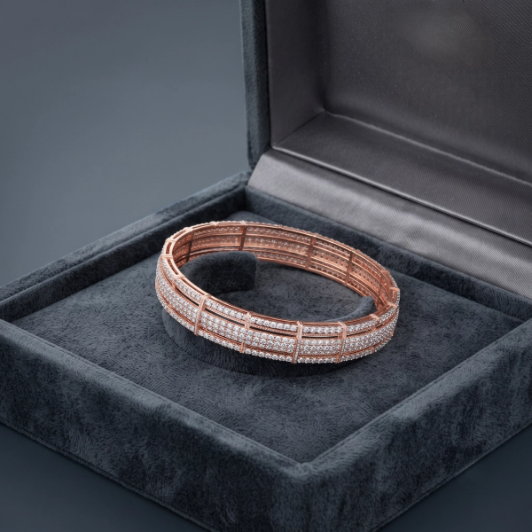 Gold D Bangle