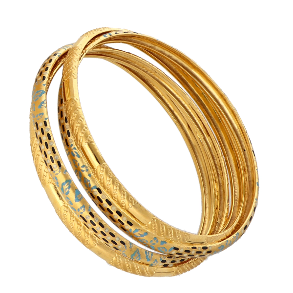Meena Gold Bangle 