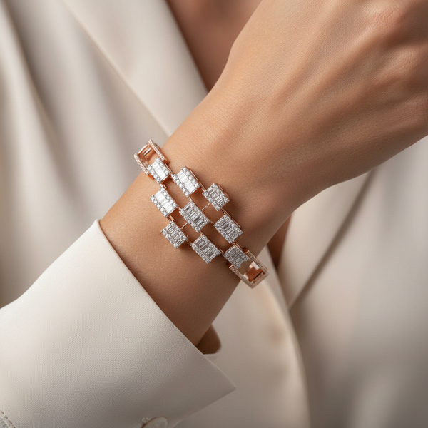 Gold D Bracelet