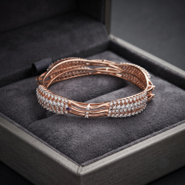 Gold D Bangle