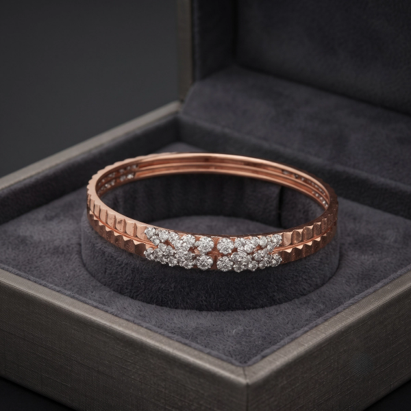 Gold D Bangle