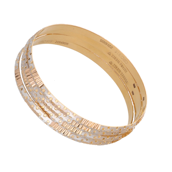 Rodium Gold Bangles 