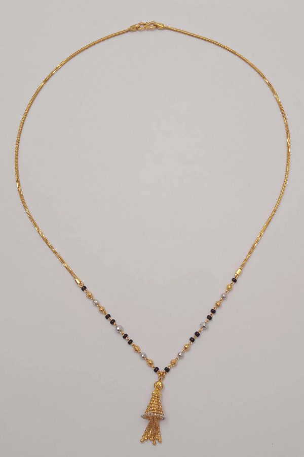 Rodium Finish Mangalsutra