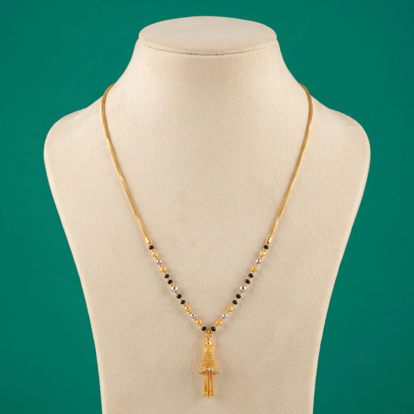 Rodium Finish Mangalsutra 