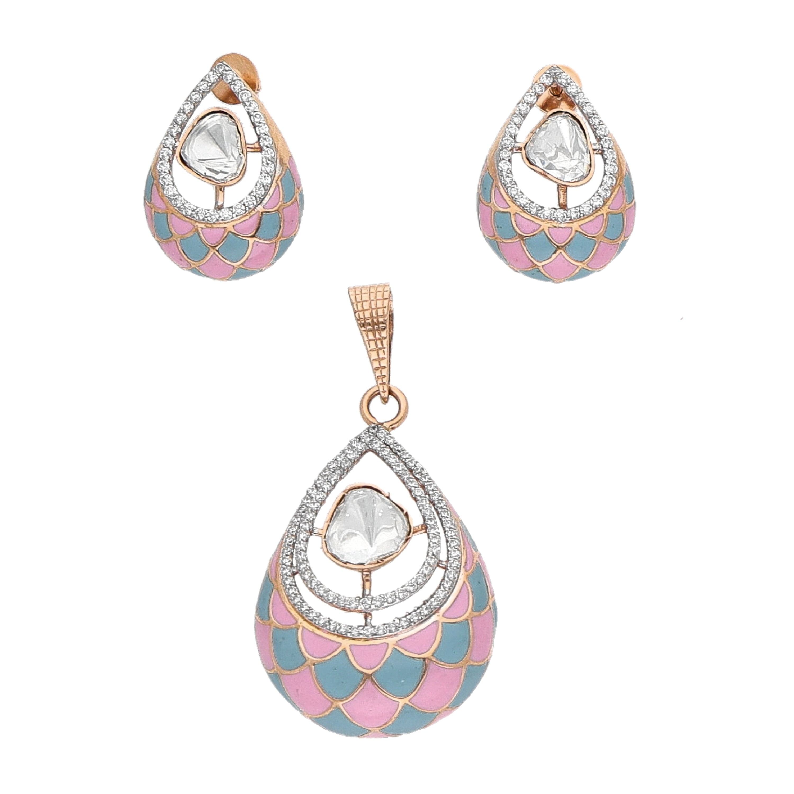 Rose Gold Pendant Set 