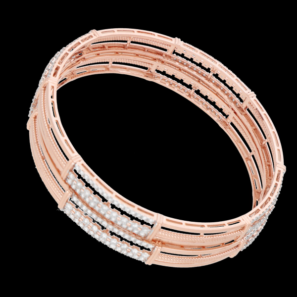 Gold D Bangle