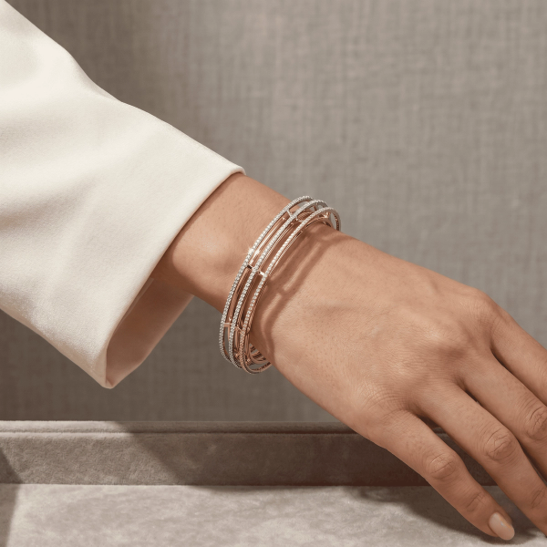 Gold D Bangle