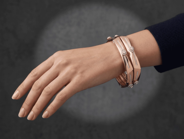 Gold D Bangle