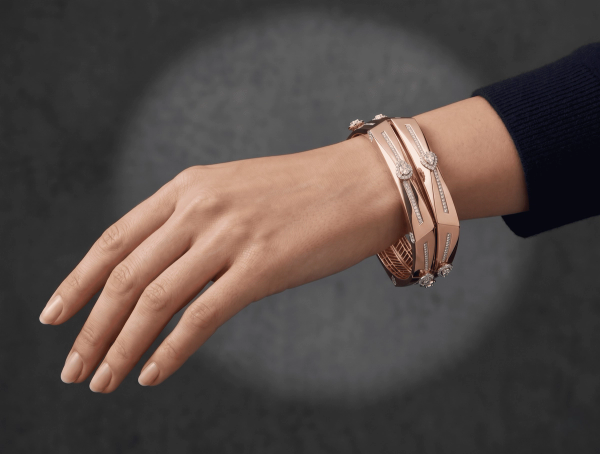 Gold D Bangle