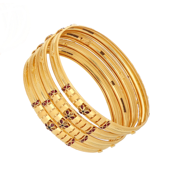 Meena Gold Bangle 