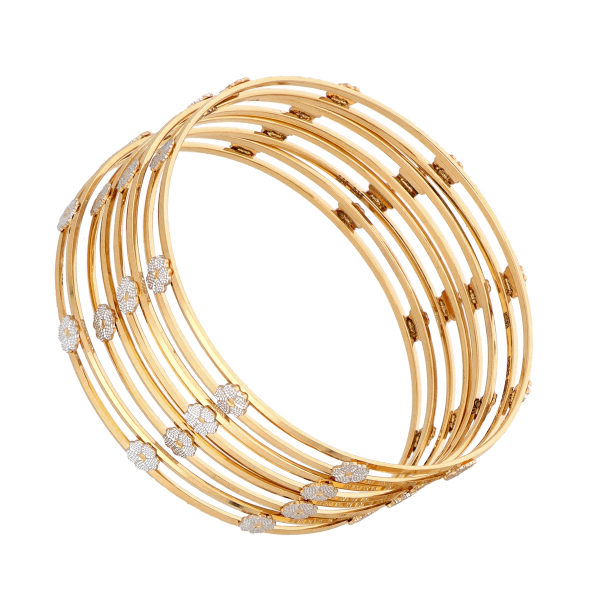 Rodium Gold bangles