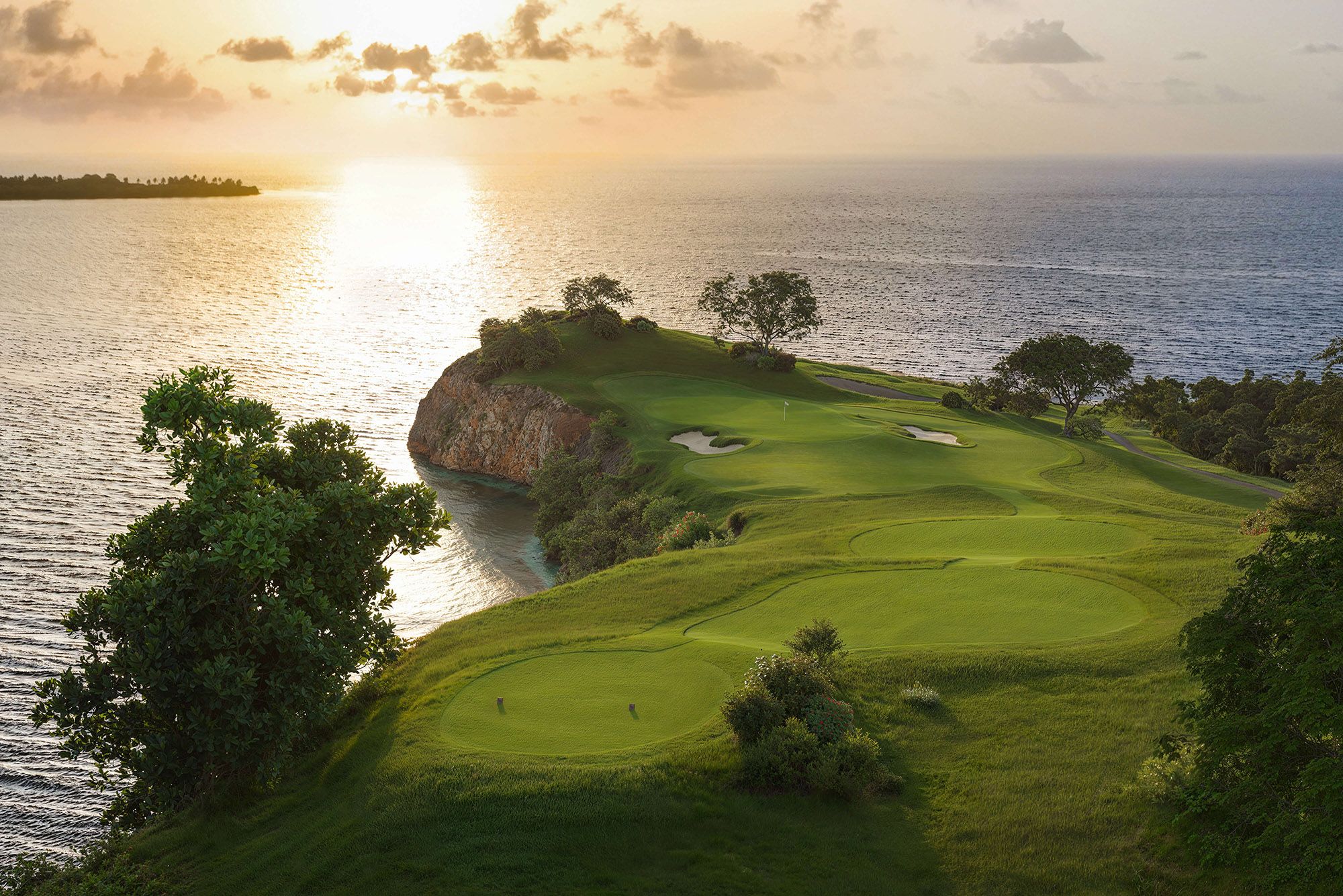Moncayo golf course in Puerto Rico, part of the luxury resort and residential community branded by Love & War.
