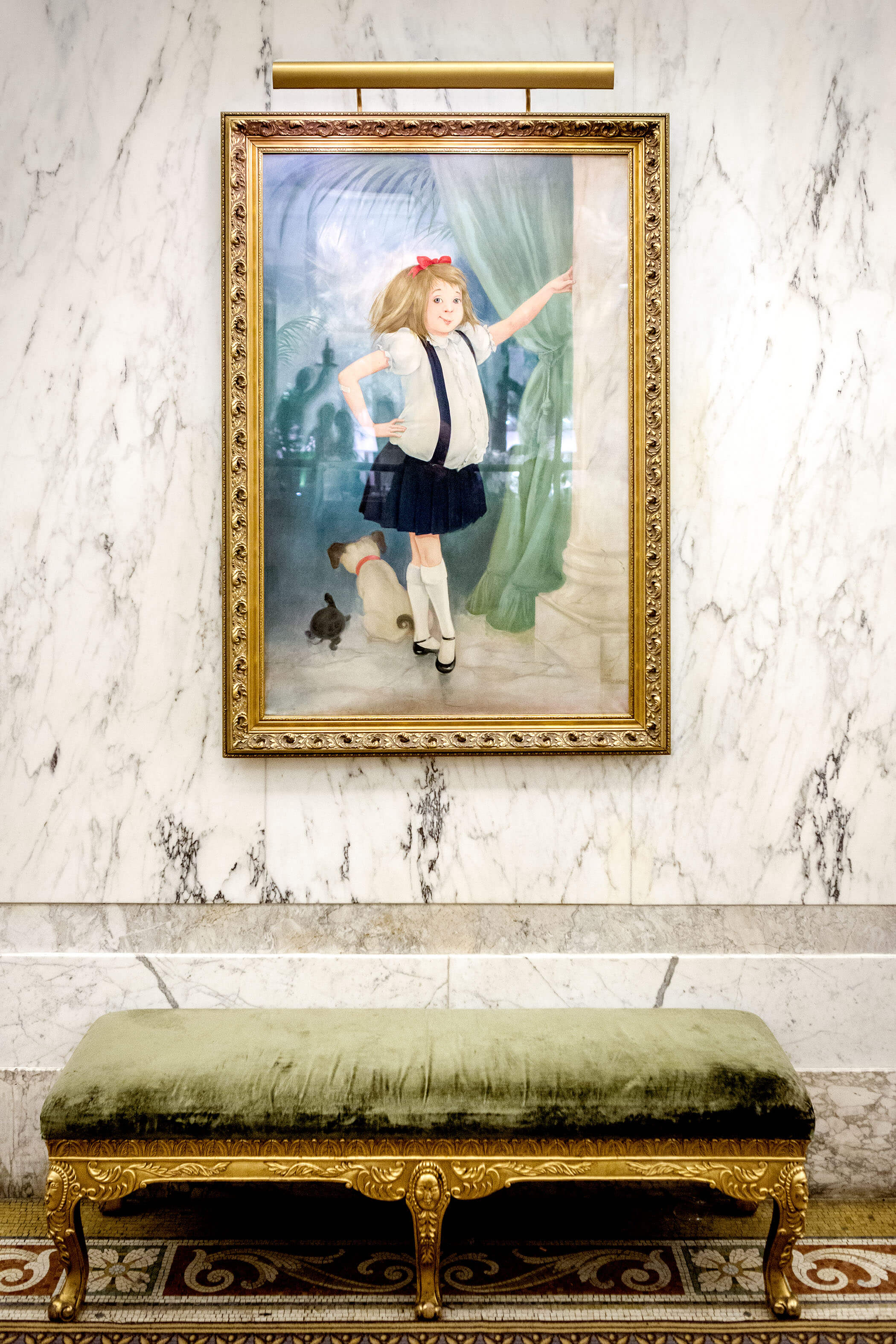 Eloise Painting Hallway Plaza Hotel 