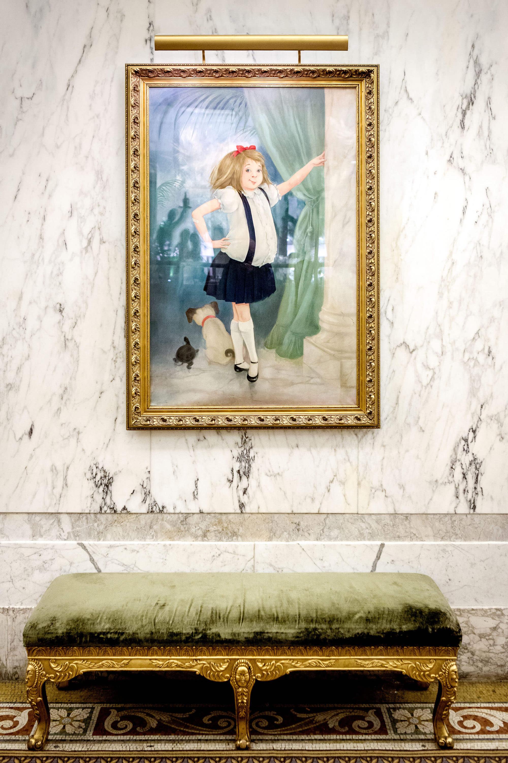 Eloise Painting Hallway Plaza Hotel