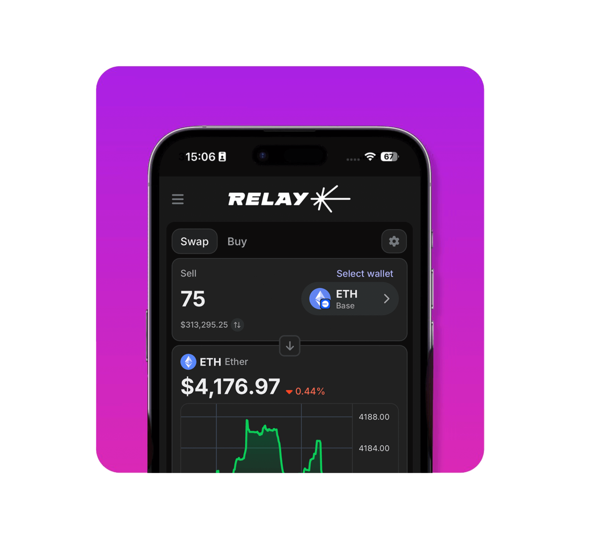 Relay app screen