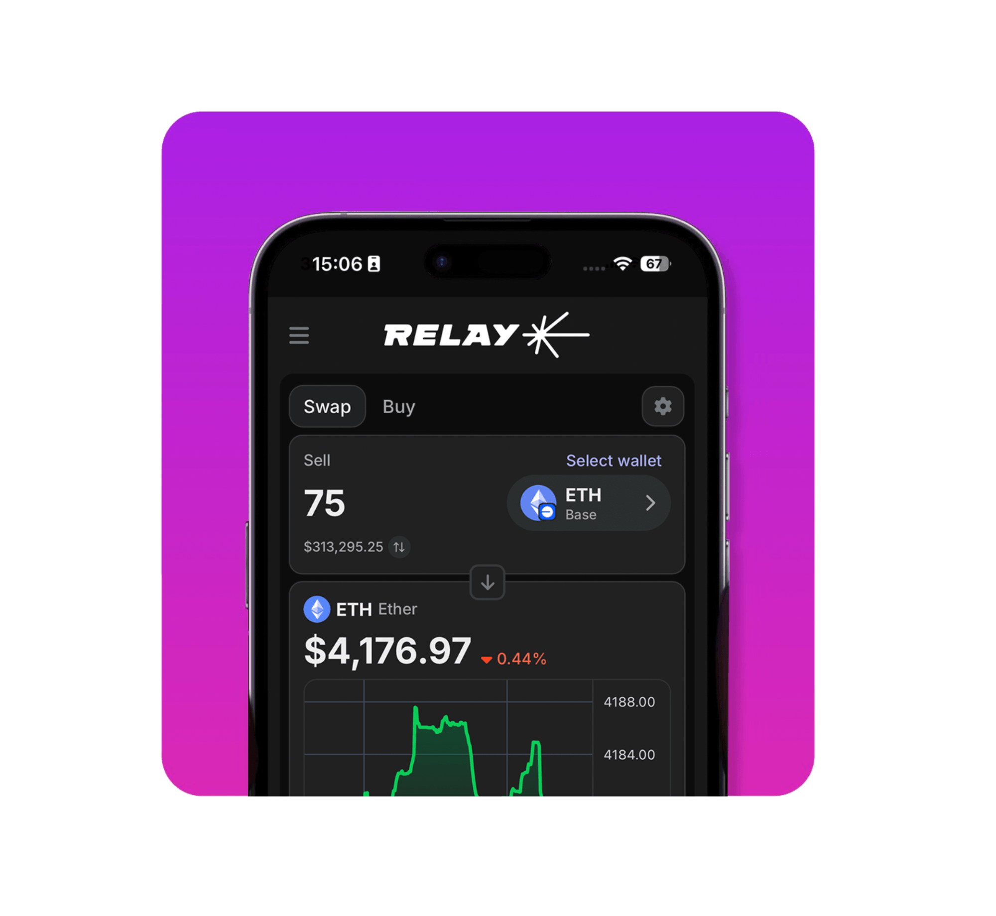Relay app screen