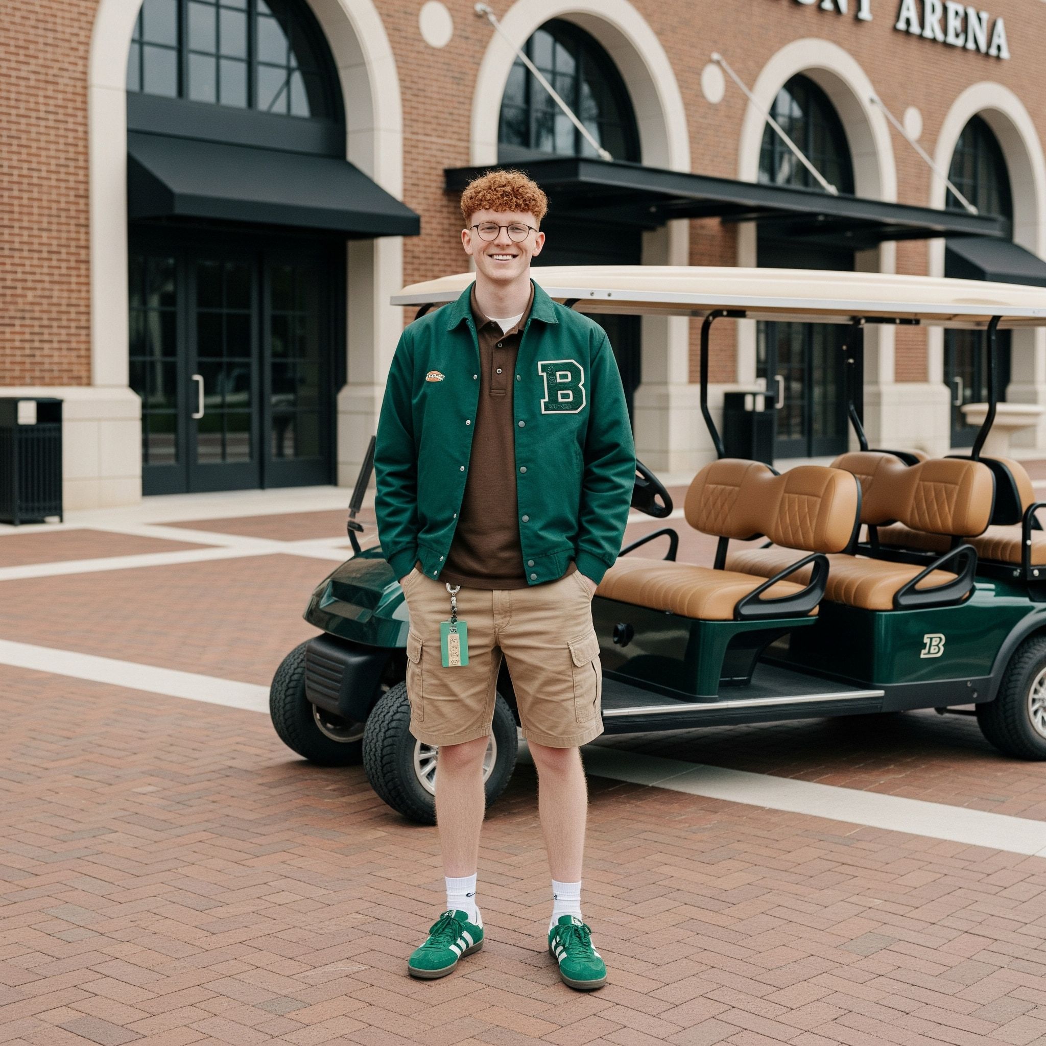 Belmont Park — Staff Uniforms & Destination Brand Experience by Love & War Custom staff uniform for Belmont Park in Elmont, New York, featuring a varsity-inspired jacket designed to bring the destination’s heritage and visual identity into the guest experience. Love & War developed the brand vision, placemaking strategy and conceptual guest experience for the larger Belmont Park redevelopment, extending the destination brand across uniforms, merchandise, signage, wayfinding and other physical touchpoints connecting the historic racetrack, UBS Arena and Belmont Park Village.