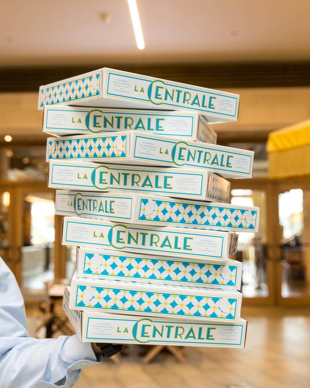 Pizza box design La Centrale Miami