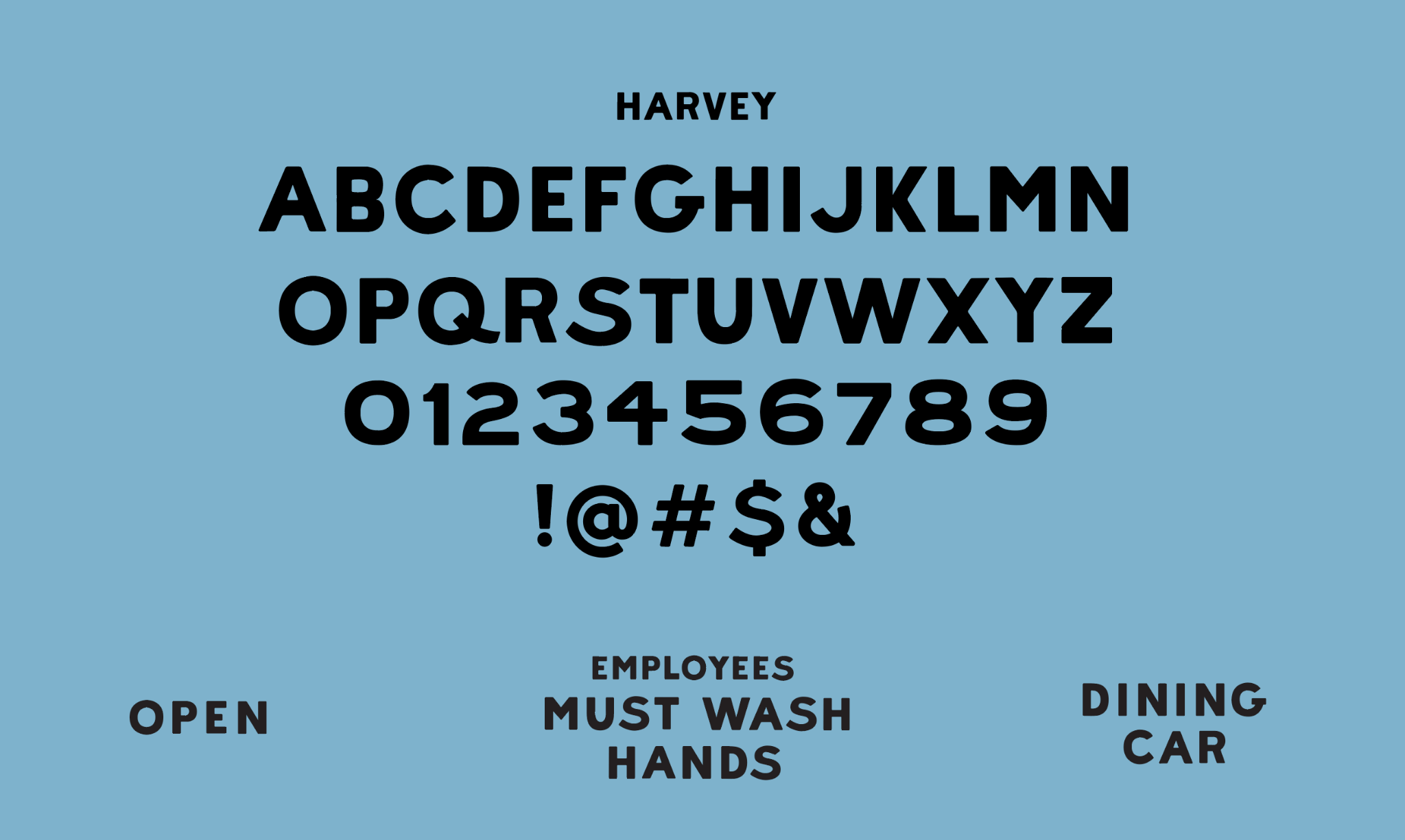 Harvey House font