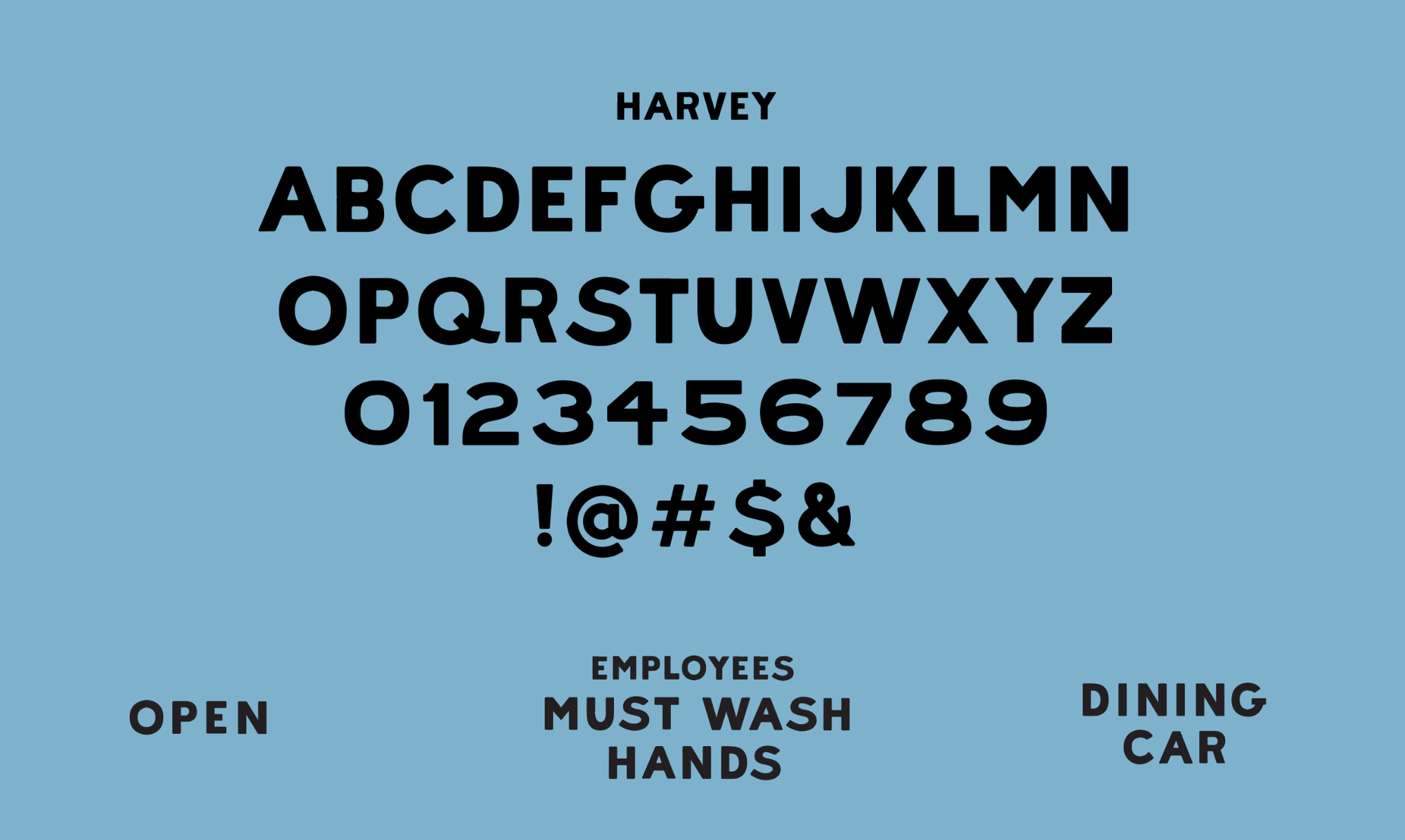 Harvey House font
