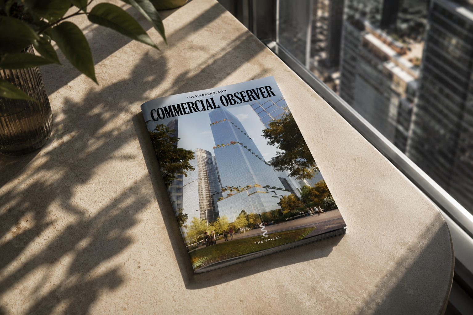 Commercial Observer cover wrap designed by Love & War for Tishman Speyer’s launch of The Spiral.