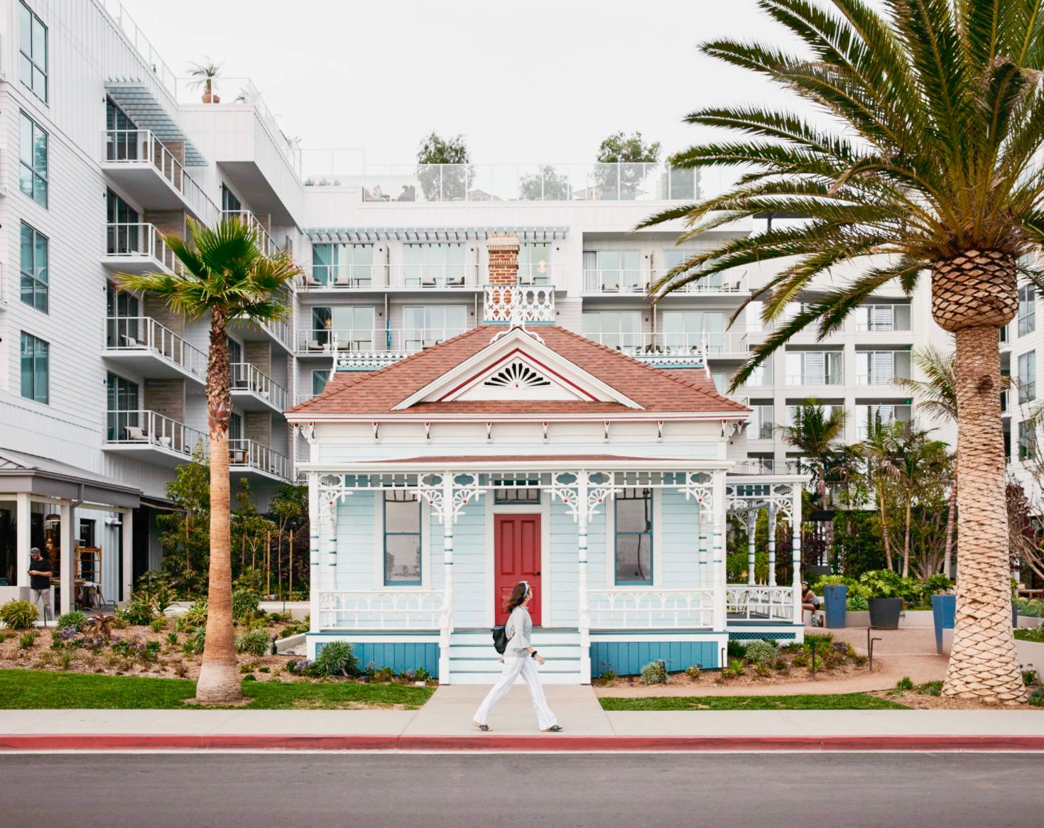 The historic Top Gun House at Mission Pacific Beach Resort in Oceanside, California, preserved and integrated into the hotel’s oceanfront property. Love & War led the hospitality brand development for Mission Pacific, including concept, naming, visual identity, experience design, and marketing, creating a brand that connects the resort to Oceanside’s history, coastal character, and evolving creative culture.