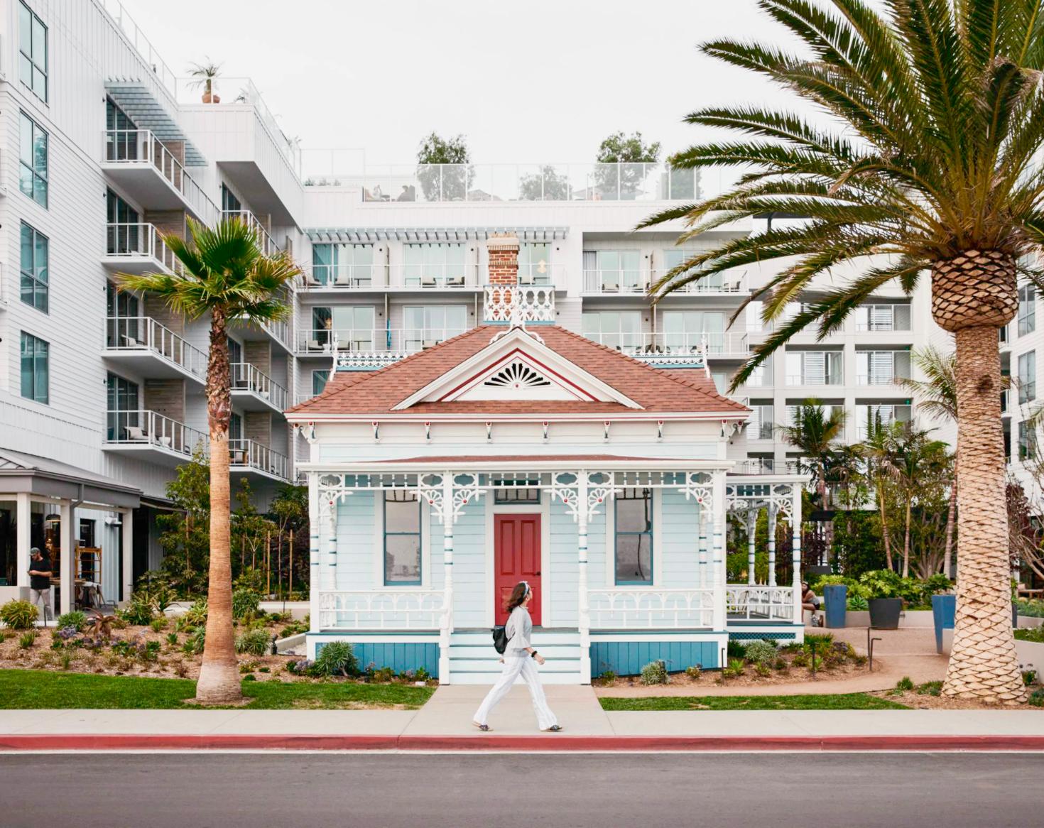 The historic Top Gun House at Mission Pacific Beach Resort in Oceanside, California, preserved and integrated into the hotel’s oceanfront property. Love & War led the hospitality brand development for Mission Pacific, including concept, naming, visual identity, experience design, and marketing, creating a brand that connects the resort to Oceanside’s history, coastal character, and evolving creative culture.