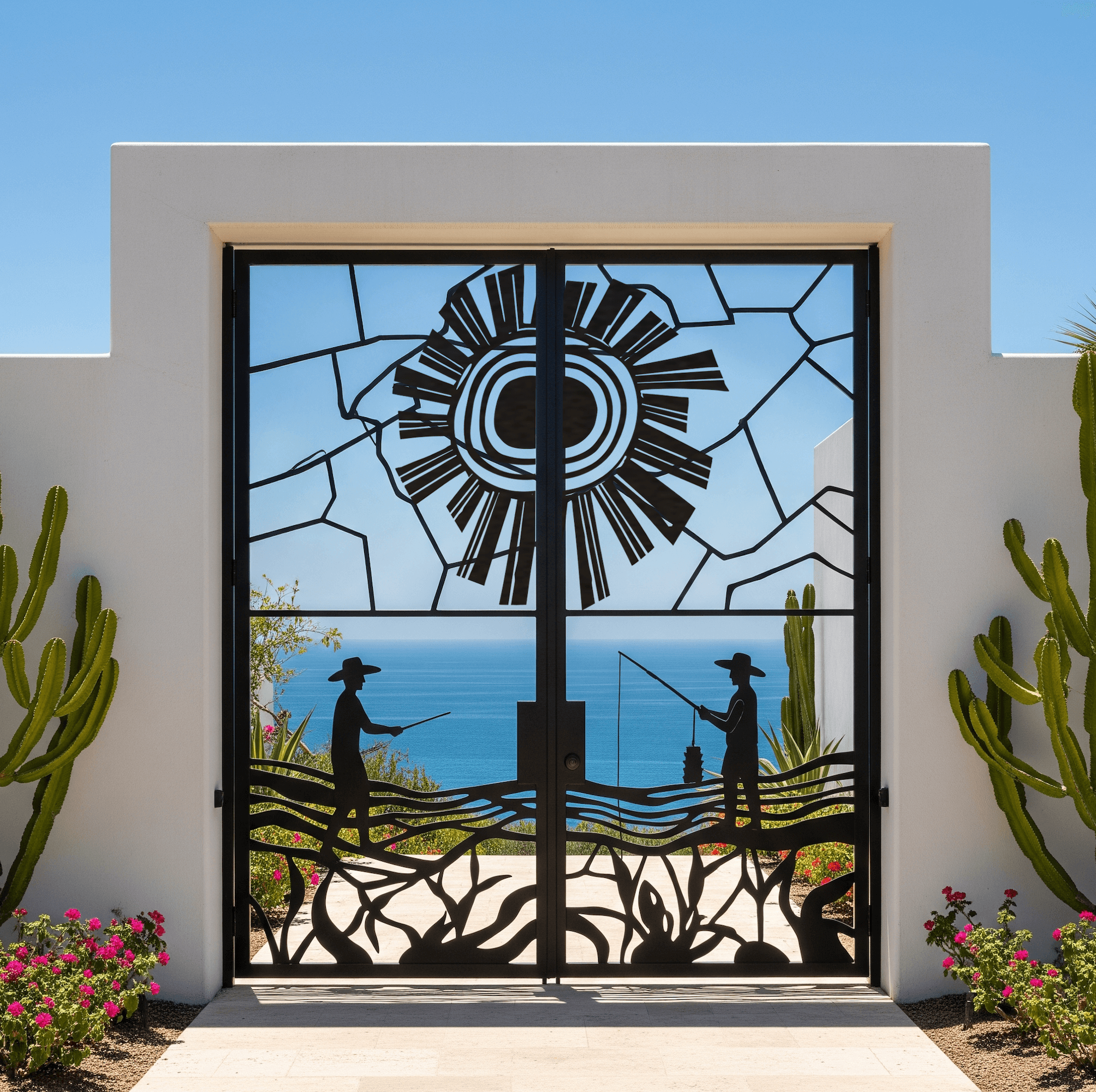 Custom gate design at Mas Olas
