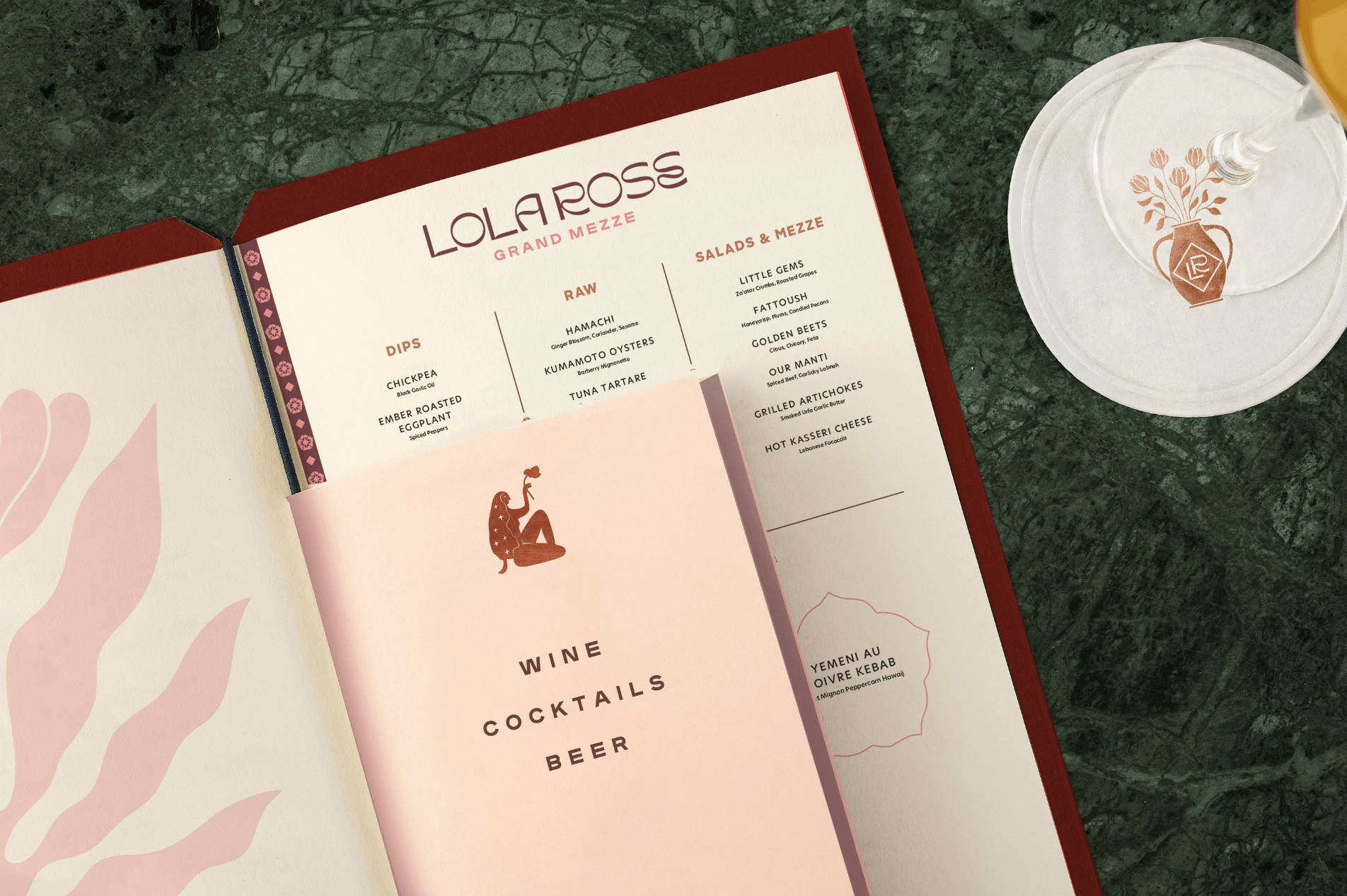 Lola Rose menu