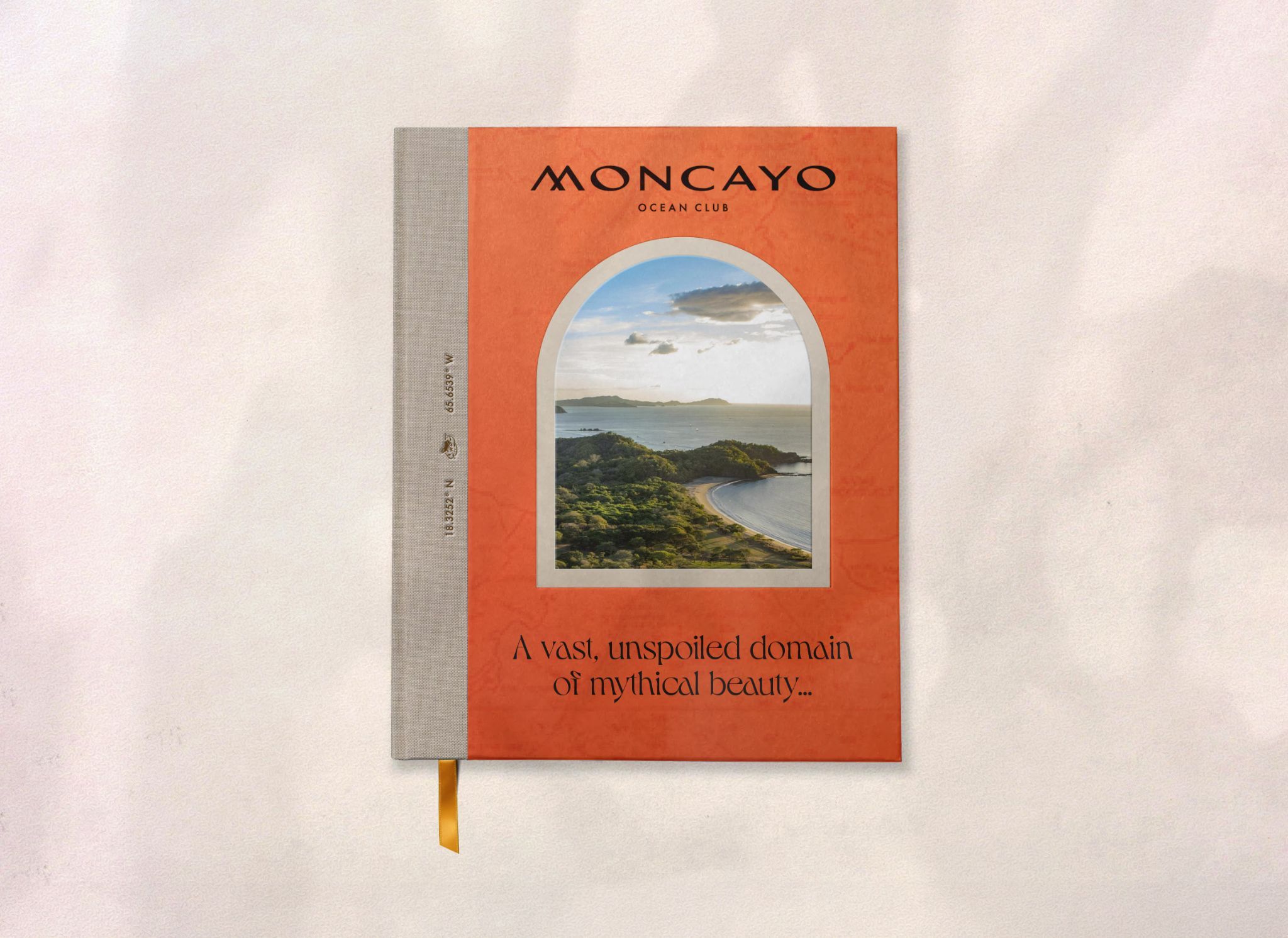 Moncayo Ocean Club brand book showcasing the luxury destination's visual identity and branding system developed by Love & War.